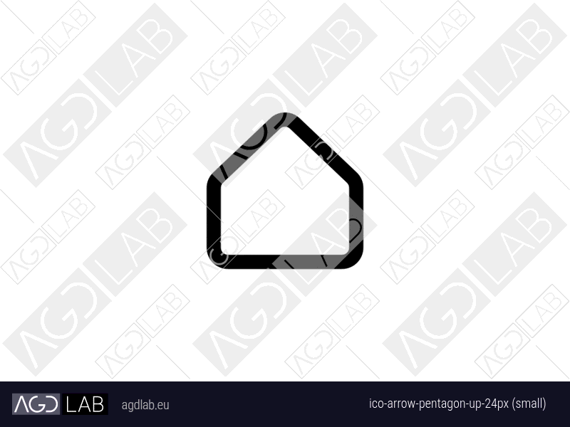 Arrow pentagon up 24px (small) icon
