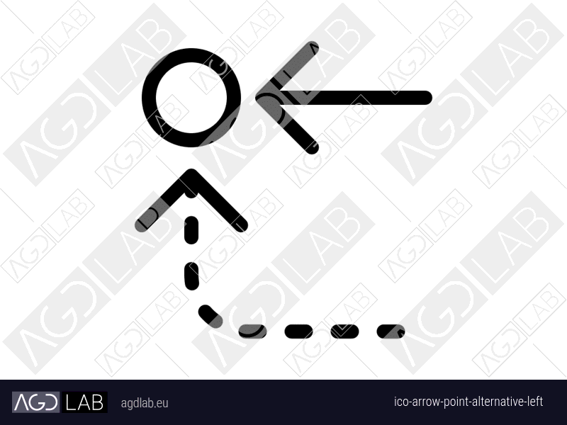 Arrow point alternative left icon