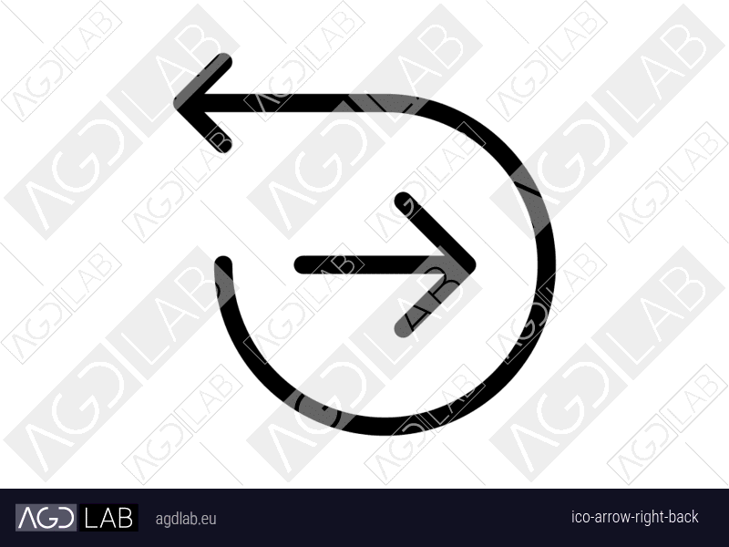Arrow right back icon