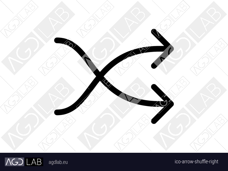 Arrow shuffle right icon