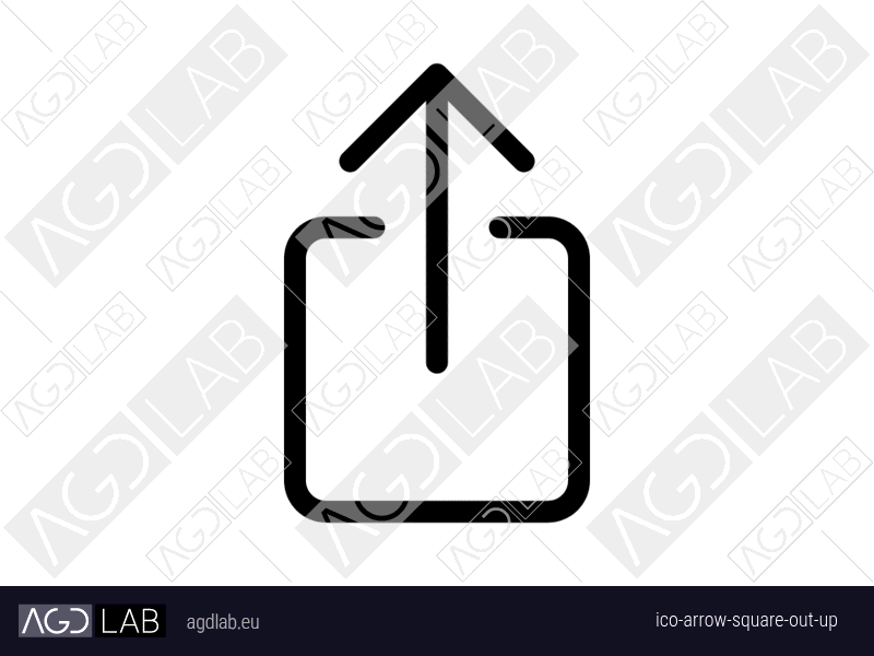 Arrow square out up icon