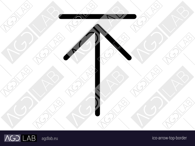 Arrow top border icon