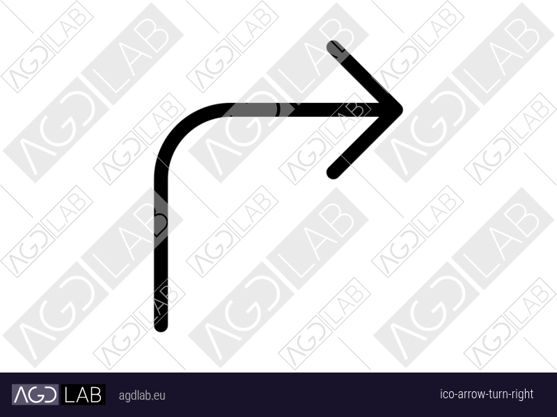Arrow turn right icon