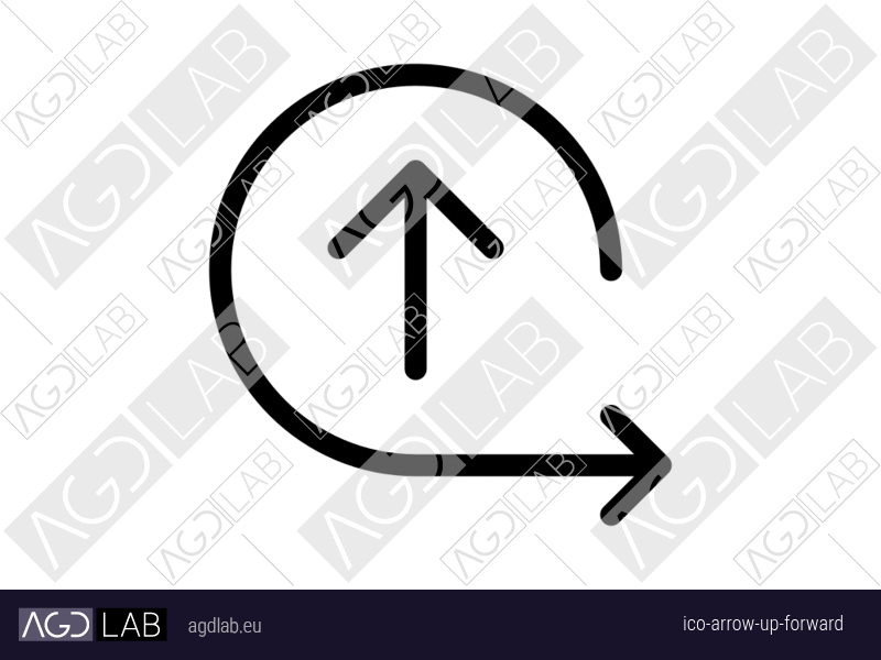 Arrow up forward icon