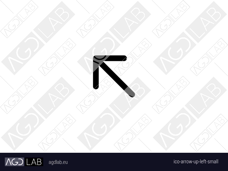 Arrow up left small icon