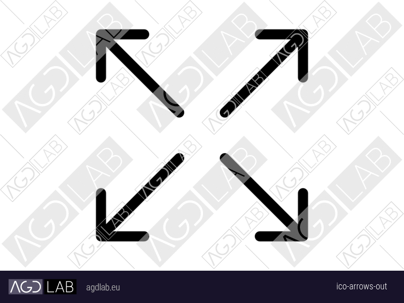 Arrows out icon