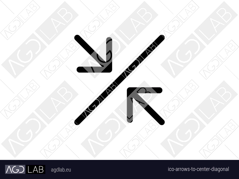 Arrows to center diagonal icon
