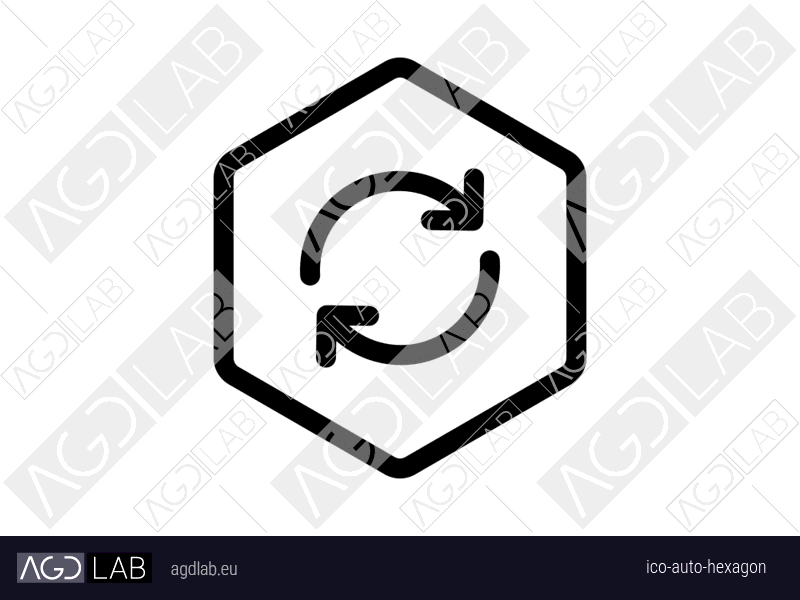Auto hexagon icon