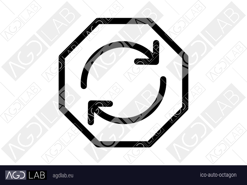 Auto octagon icon