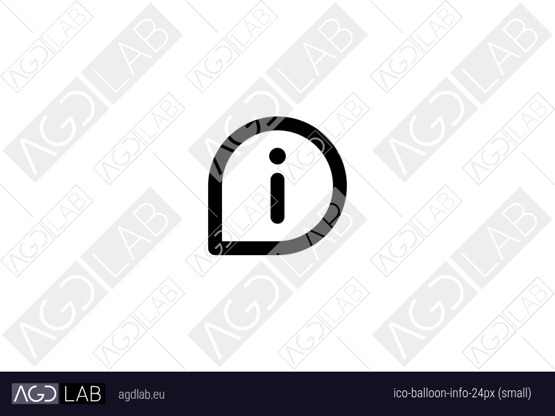 Balloon info 24px (small) icon