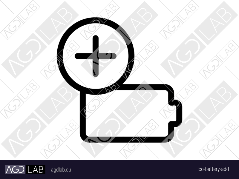 Battery add icon