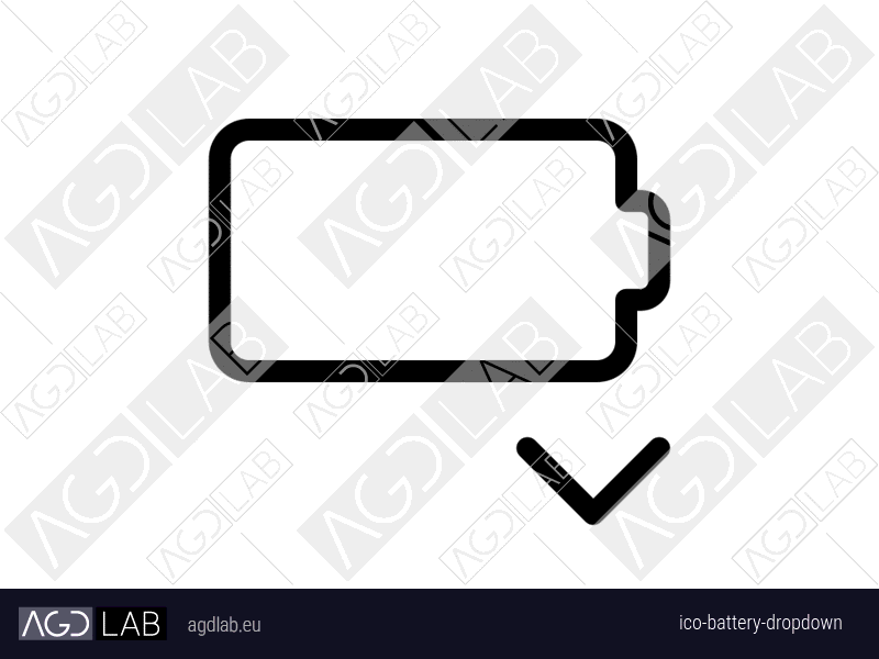 Battery dropdown icon
