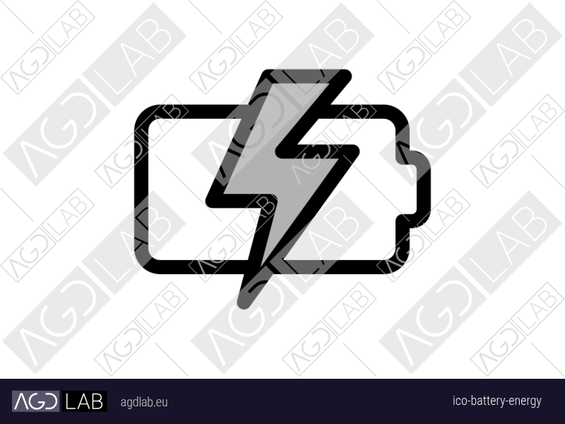 Battery energy icon