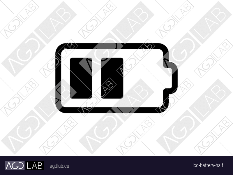 Battery half icon