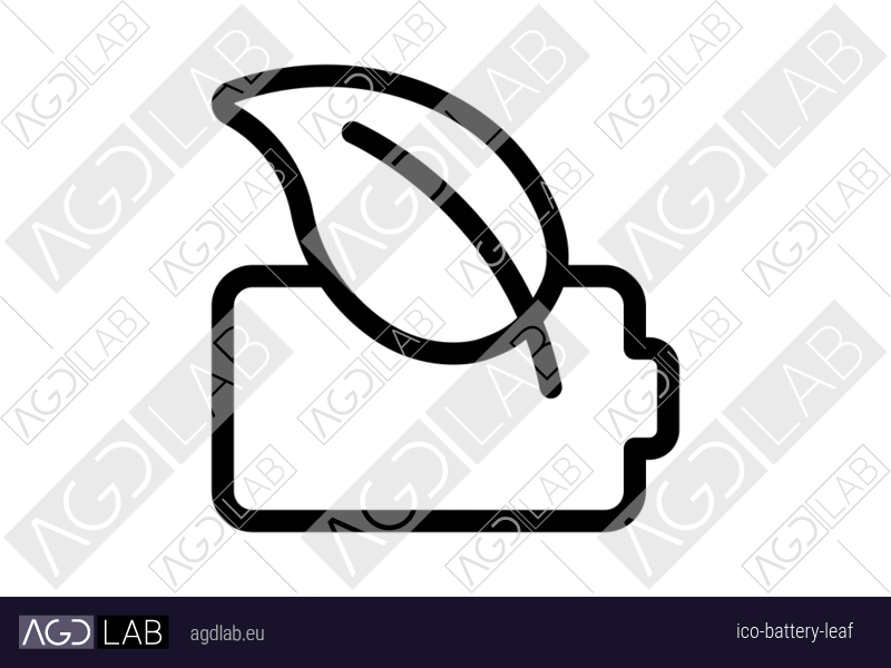 Battery leaf icon