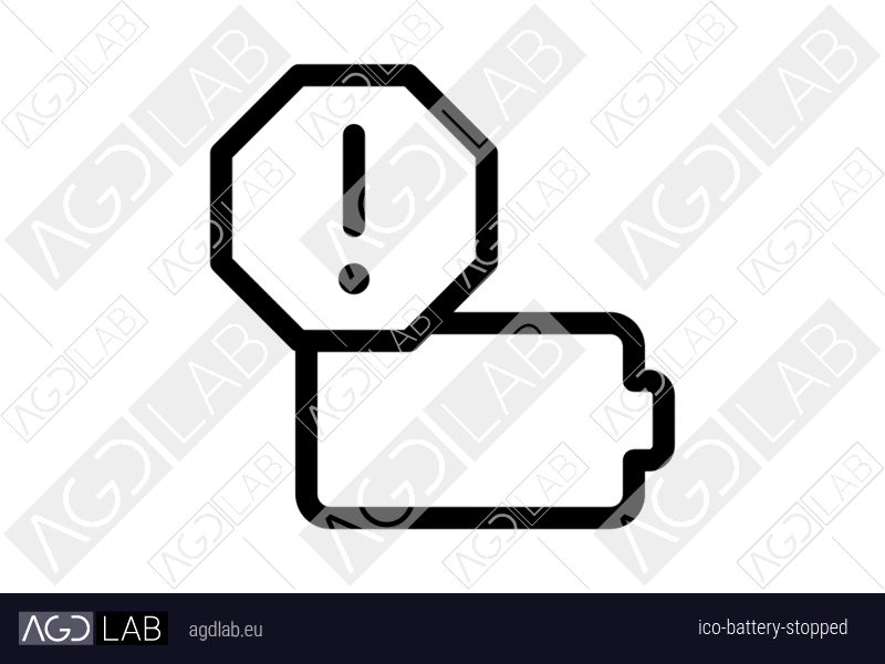 Battery stopped icon