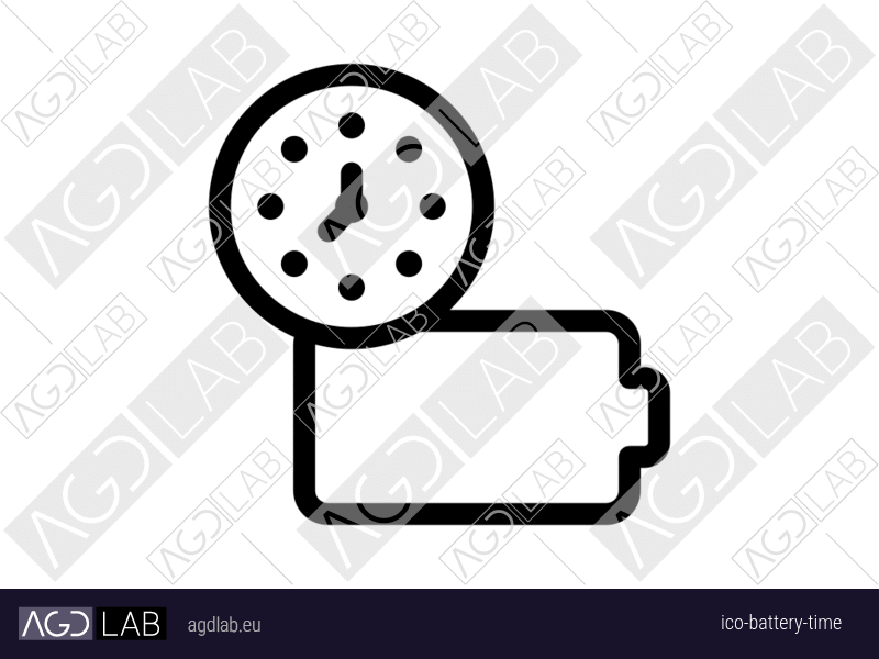 Battery time icon