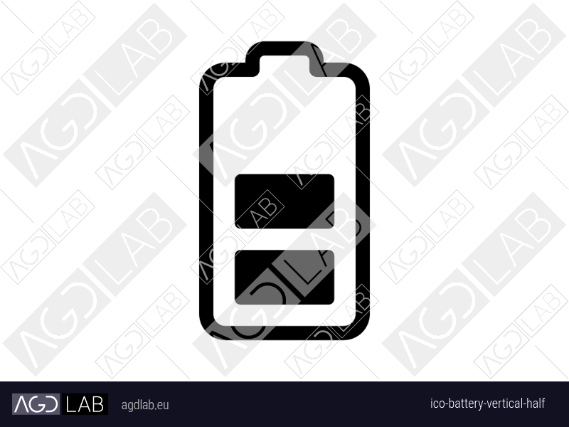 Battery vertical half icon