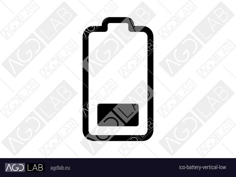 Battery vertical low icon