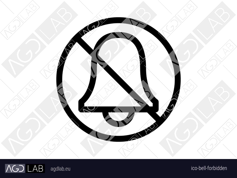 Bell forbidden icon