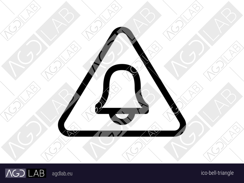 Bell triangle icon