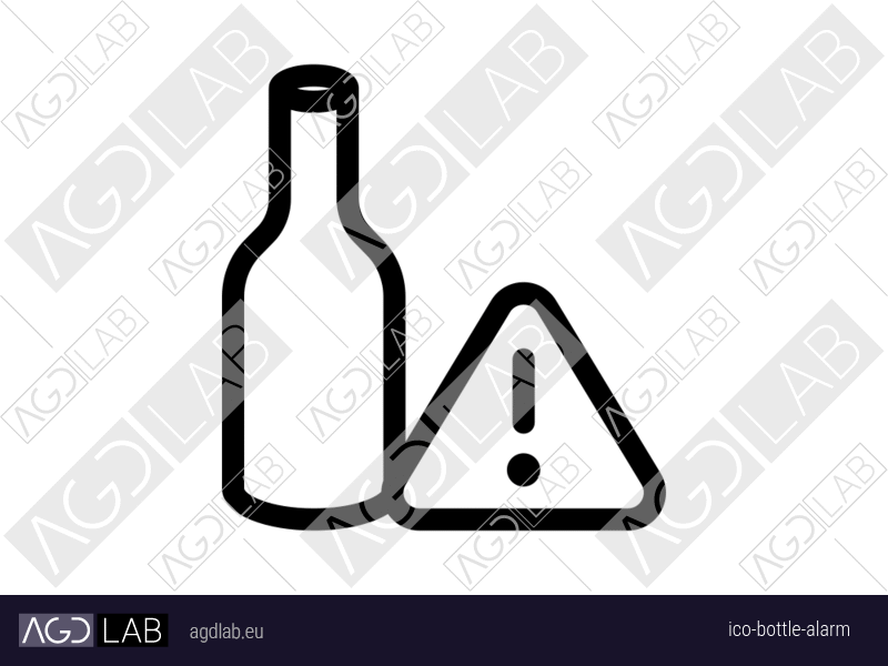 Bottle alarm icon