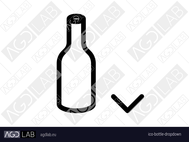 Bottle dropdown icon