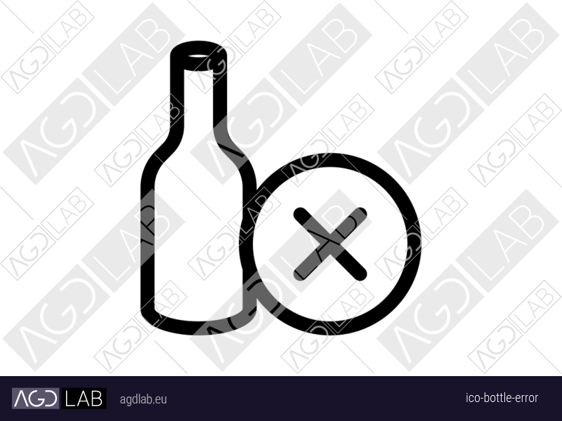Bottle error icon