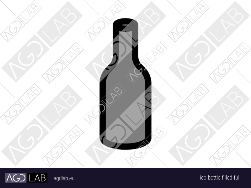 Bottle filled full icon