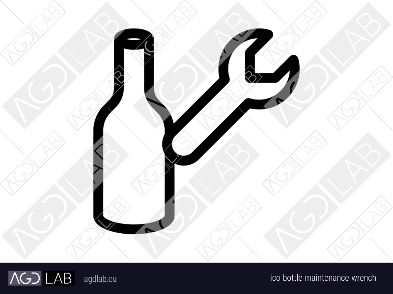 Bottle maintenance wrench icon