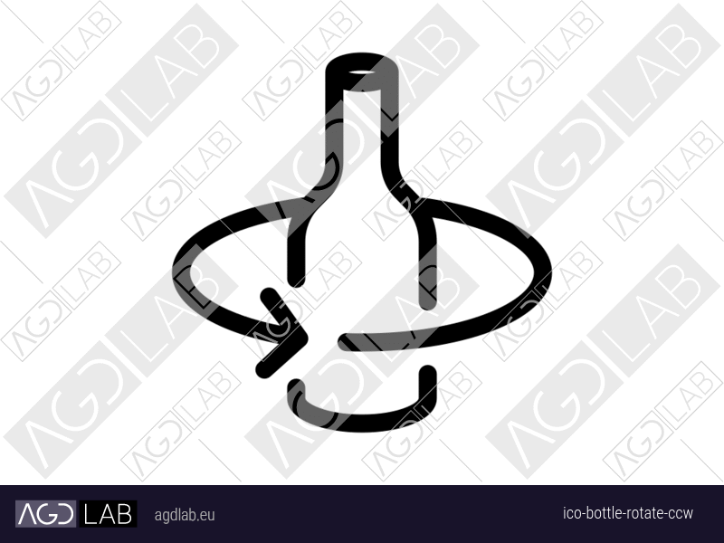Bottle rotate ccw icon