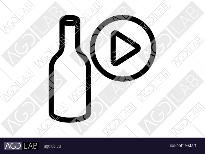 Bottle start icon