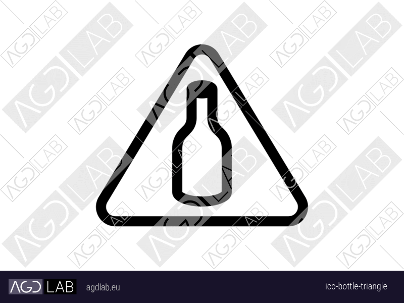 Bottle triangle icon