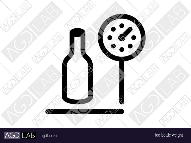 Bottle weight icon