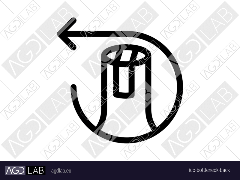Bottleneck back icon