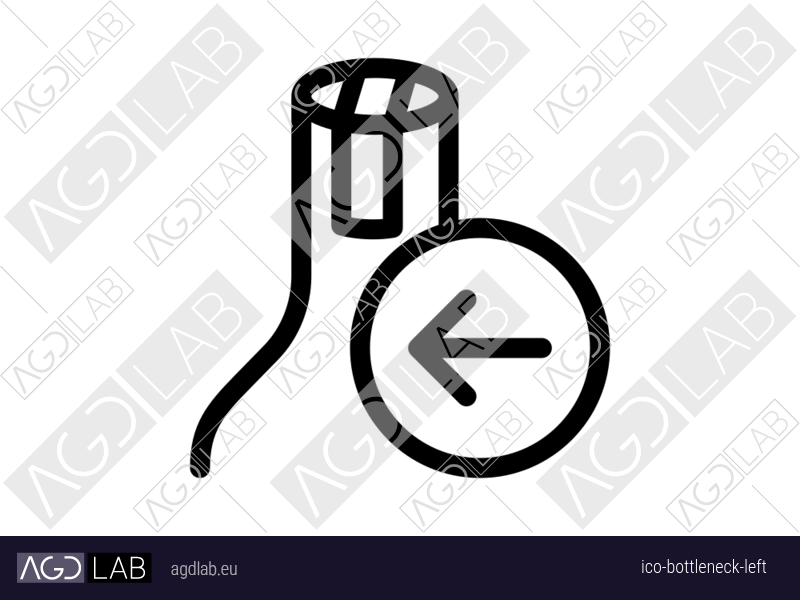 Bottleneck left icon