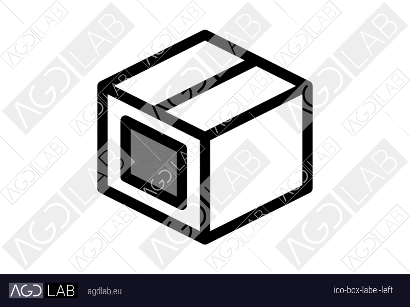 Box label left icon
