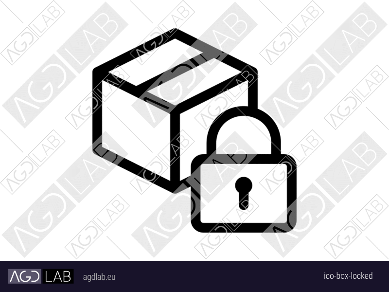 Box locked icon