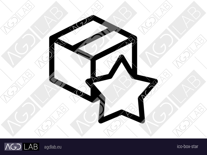 Box star icon