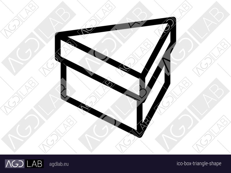 Box triangle shape icon