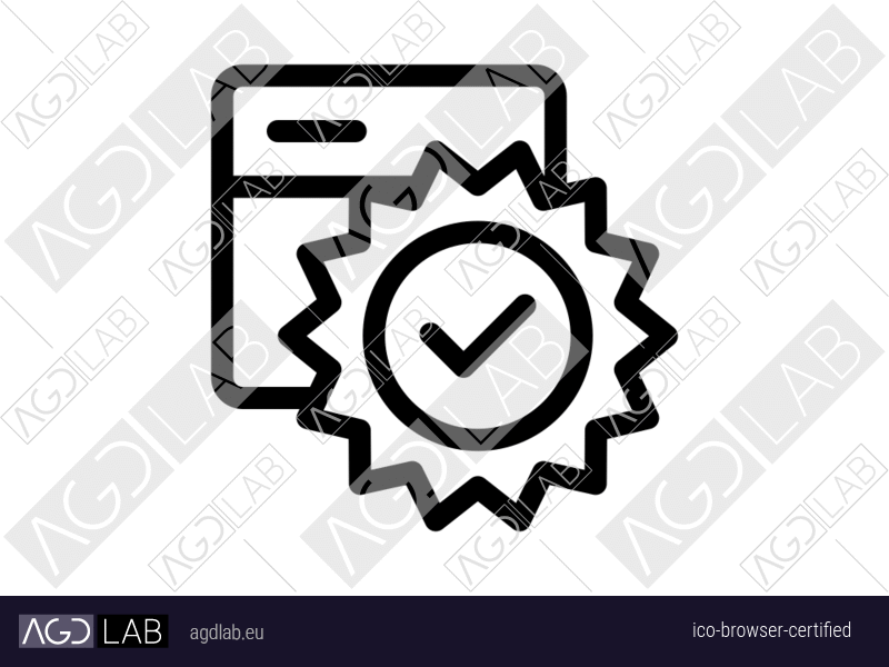 Browser certified icon