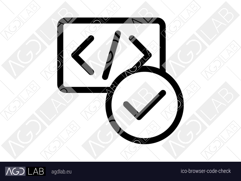 Browser code check icon