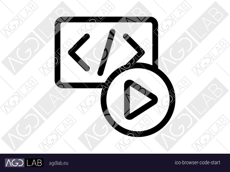 Browser code start icon