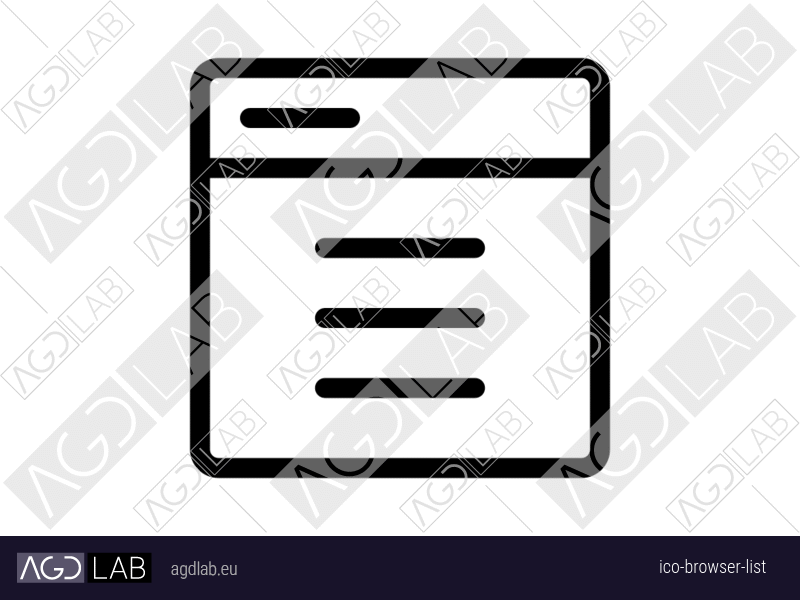 Browser list icon