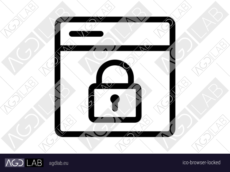 Browser locked icon