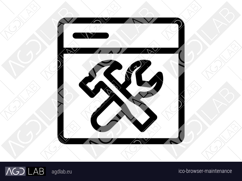 Browser maintenance icon