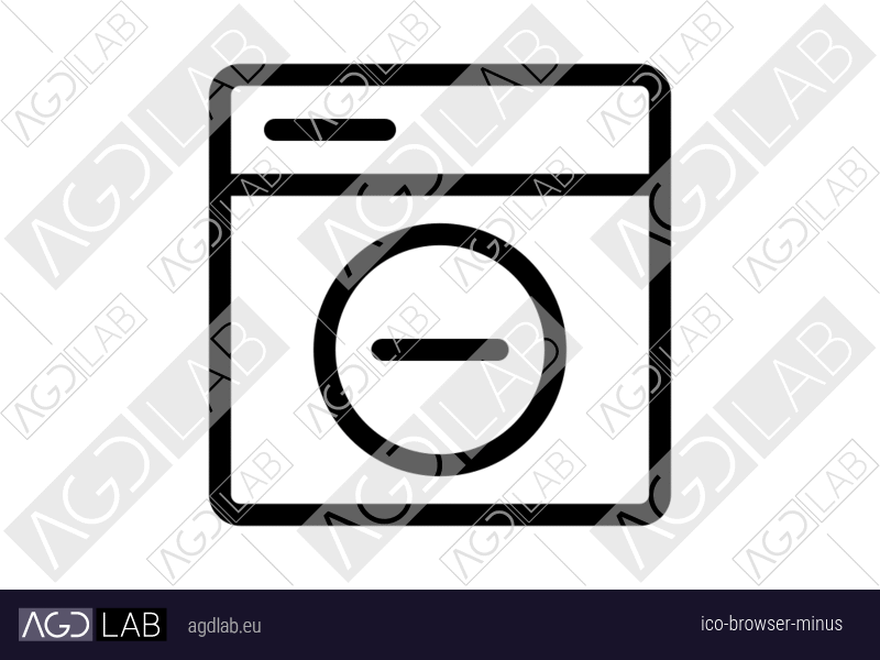 Browser minus icon