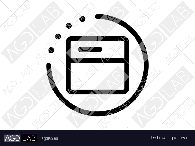 Browser progress icon
