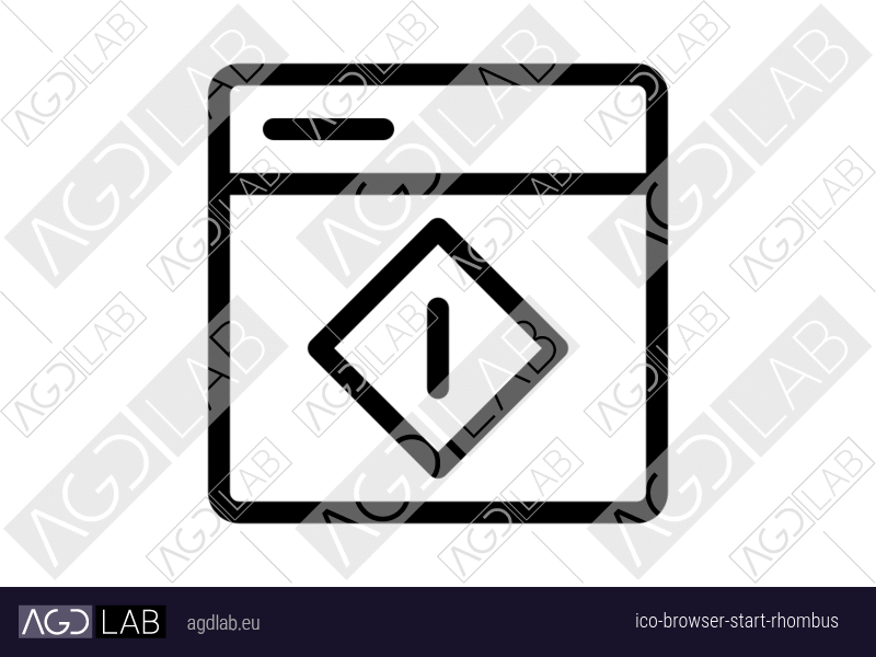 Browser start rhombus icon