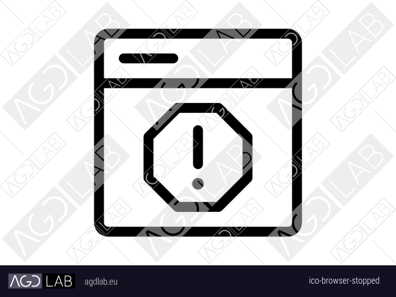Browser stopped icon